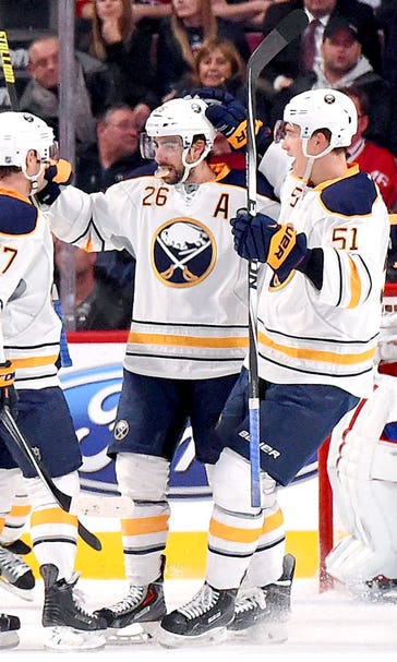 Sabres end team-record 14-game skid with win over Canadiens